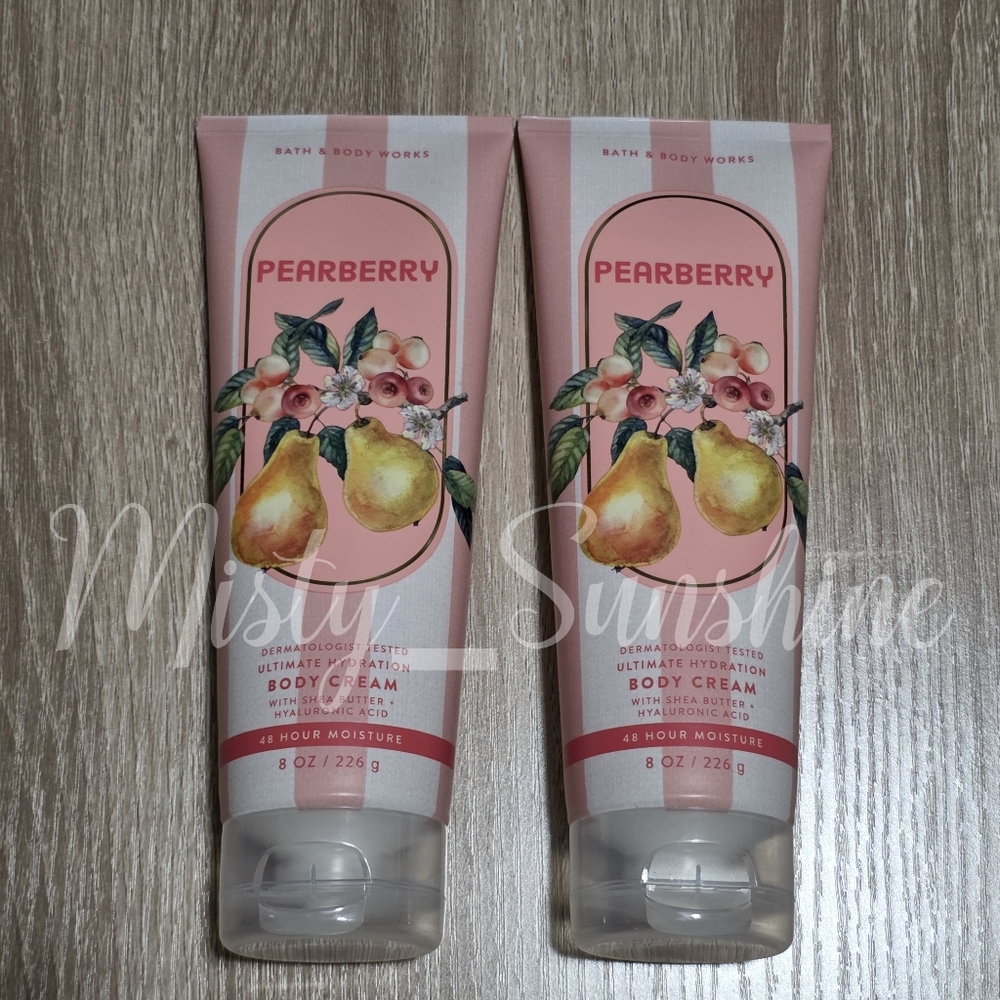 Bath & Body Works Pearberry Body Cream Set of 2 NEW RARE